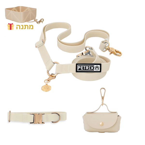 PETRIX | סט מלא רצועה ללא ידיים | צבע בז' בהיר